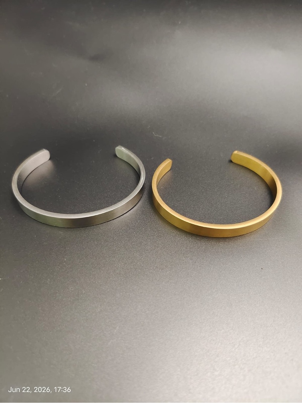 NWOT Adornia Metal Cuff Bracelet Set - Silver & Gold Tone